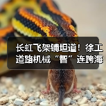 长虹飞架铺坦道！徐工道路机械“智”连跨海大桥（图1）