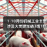 1-10月份机械工业主要涉及大类增加值3增1降（图4）