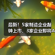 最新!5家制造企业敲钟上市,3家企业即将A股上市(图2) 最新!5家制造企业敲钟上市,3家企业即将A股上市(图2)