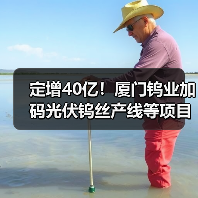 定增40亿!厦门钨业加码光伏钨丝产线等项目(图4) 定增40亿!厦门钨业加码光伏钨丝产线等项目(图4)