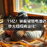 15亿!钠盐储能电池迈步大规模商业化!(图1) 15亿!钠盐储能电池迈步大规模商业化!(图1)