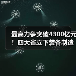 最高力争突破4300亿元!四大省立下装备制造业flag(图1) 最高力争突破4300亿元!四大省立下装备制造业flag(图1)
