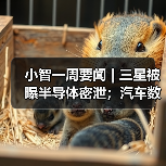 小智一周要闻 | 三星被曝半导体密泄;汽车数据规则要来了(图1) 小智一周要闻 | 三星被曝半导体密泄;汽车数据规则要来了(图1)