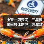 小智一周要闻 | 三星被曝半导体密泄;汽车数据规则要来了(图2) 小智一周要闻 | 三星被曝半导体密泄;汽车数据规则要来了(图2)
