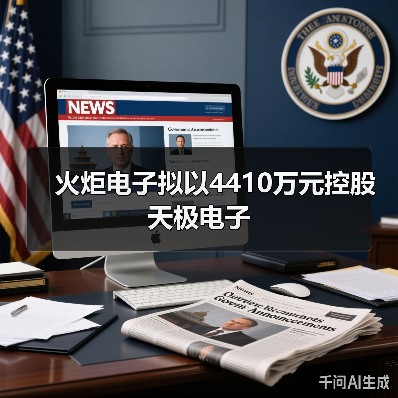 火炬电子拟以4410万元控股天极电子(图1) 火炬电子拟以4410万元控股天极电子(图1)