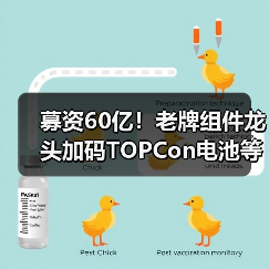 募资60亿!老牌组件龙头加码TOPCon电池等项目(图1) 募资60亿!老牌组件龙头加码TOPCon电池等项目(图1)