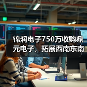 锦润电子750万收购鼎元电子，拓展西南东南亚市场（图1）