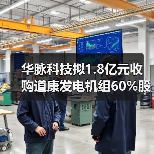华脉科技拟1.8亿元收购道康发电机组60%股份（图2）