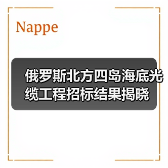 俄罗斯北方四岛海底光缆工程招标结果揭晓（图1）