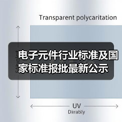 电子元件行业标准及国家标准报批最新公示（图1）