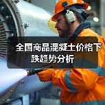 全国商品混凝土价格下跌趋势分析（图1）