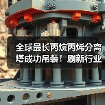 全球最长丙烷丙烯分离塔成功吊装！刷新行业纪录（图2）
