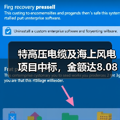 特高压电缆及海上风电项目中标，金额达8.08亿元（图4）