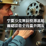 宁夏沙戈荒新能源基地首期项目全容量并网发电（图2）