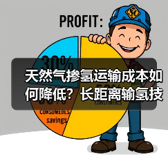 天然气掺氢运输成本如何降低？长距离输氢技术突破！（图1）