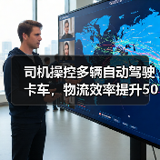 司机操控多辆自动驾驶卡车，物流效率提升50倍？（图3）