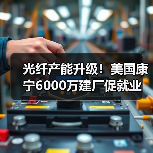 光纤产能升级！美国康宁6000万建厂促就业（图1）