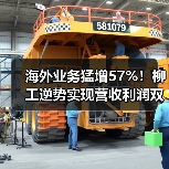 海外业务猛增57%！柳工逆势实现营收利润双增长（图1）