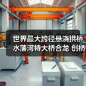 世界最大跨径悬浇拱桥水落河特大桥合龙 创桥梁工程新纪录(图1) 世界最大跨径悬浇拱桥水落河特大桥合龙 创桥梁工程新纪录(图1)