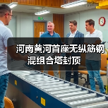 河南黄河首座无纵筋钢混组合塔封顶（图3）