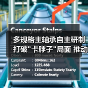 多规格主轴承自主研制打破