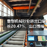 重型机械行业进出口增长20.47%，出口增幅达26.39%（图4）