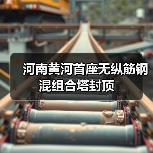 河南黄河首座无纵筋钢混组合塔封顶（图2）