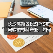 长沙高新区投资2亿布局软磁材料产业，如何打造新引擎？（图1）