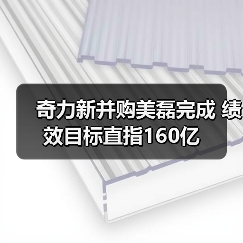 奇力新并购美磊完成 绩效目标直指160亿(图2) 奇力新并购美磊完成 绩效目标直指160亿(图2)