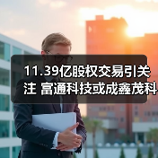 11.39亿股权交易引关注 富通科技或成鑫茂科技新控股方（图1）