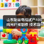 山东阳谷电缆试产400吨光纤预制棒 技术填补省内空白（图2）