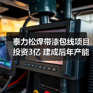 泰力松焊带漆包线项目投资3亿 建成后年产能1万吨（图2）