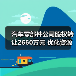 汽车零部件公司股权转让2660万元 优化资源配置引关注（图2）