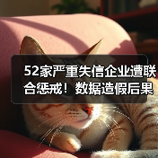52家严重失信企业遭联合惩戒！数据造假后果严重（图1）